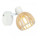 Sieninė lempa baltos spalvos/natūralios spalvos ø 10 cm Atarri – Candellux Lighting