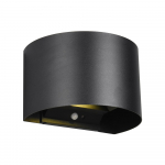 Sieninė lempa juodos spalvos LED Talent – Trio