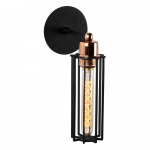 Sieninė lempa juodos spalvos ø 8 cm Likya – Opviq lights