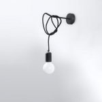 Sieninė lempa juodos spalvos Spider – Nice Lamps