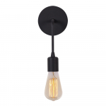 Sieninė lempa matinės juodos spalvos Dartini – Opviq lights