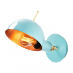 Sieninė lempa šviesiai mėlynos spalvos/bronzinės spalvos ø 15 cm Sivani – Opviq lights