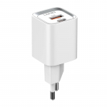 Sieninis įkroviklis LDNIO A2318C USB, USB-C 20W + USB-C - USB-C kabelis