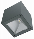 Sieninis LED lauko šviestuvas CUBE, įkraunamas saulės energija, 0.9 W