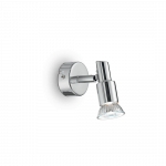 Sieninis šviestuvas, 1 lemputės SLEM, GU10, chromo spalvos