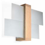 Sieninis šviestuvas Nice Lamps Leda Natural