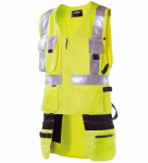 Signalinė liemenė su kišenėmis 6320, geltona, 2XL, Dimex