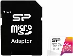 SILICON POWER atminties kortelė Elite Micro SDXC 256GB UHS-I A1 V10