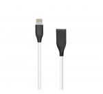 Silikoninis kabelis USB-Lightning (baltas, 1m.) | CA910724 | Akcija