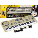 Sintezatorius / pianinas su mikrofonu 53cm