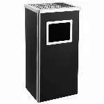 Šiukšliadėžė-peleninė, juodos spalvos, plienas, 45l