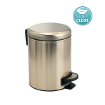 Šiukšliadėže Potty matinio aukso spalvos 3L