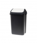 Šiukšliadėžė su varstomu dangčiu 25L, juodos sp.