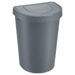 Šiukšlių dėžė PLAST TEAM Seattle, t. pilkos sp., 25 L