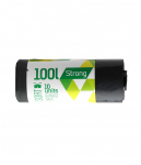 Šiukšlių maišai SORTEX, 100 l, 35 mikr, LDPE, 70 x 90 cm, 10 vnt., juodos sp.