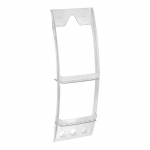 Skaidrus vonios kambario laikiklis iDesign, 23 x 73 cm