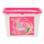 Skalbimo kapsulės CLERIT COLOR, 20 vnt