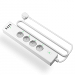 Smart WiFi Meross MSS425FHK (ES) prailgintuvas, 4 lizdai + 4x USB (HomeKit)