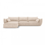 Smėlio spalvos kampinė sofa (kairysis kampas) Vanda - Mazzini Sofas