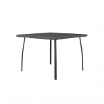 Sodo stalas, antracito, 100x100x72cm, plienas, tinklelis