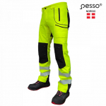 Softshell kelnės Nebraska, Hi-Vis CL2, geltona/juoda C54, Pesso