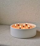 Sojų vaško žvakė betono dubenyje/ maxi