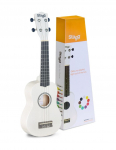 Soprano ukulelė Stagg US-WHITE (+ dėklas)
