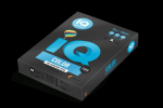 Spalvotas biuro popierius IQ, A4, 80g, B100, juodos spalvos, 500 lapų