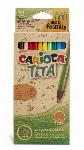 Spalvoti pieštukai CARIOCA TITA ECOFAMILY, 12 vnt.