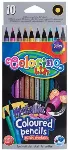 Spalvoti pieštukai COLORINO METTALIC, 10 spalvų