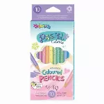 Spalvoti pieštukai Colorino Pastel 10 pastelinių spalvų