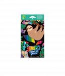 Spalvoti pieštukai Jumbo  12 spalvų apvaliu korpusu Wildkid