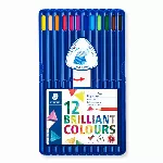 Spalvoti pieštukai tribriauniai STAEDTLER ERGO SOFT, 12 spalvų