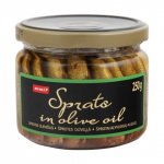 Šprotai alyvuogių aliejuje , 250 g