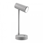 Stalinis šviestuvas šviesiai pilkos spalvos LED su pritemdymo funkcija (aukštis 28 cm) Lenny – Trio