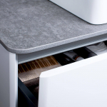 Stalviršis apatinei spintelei Kame Dektonas su apvaliais kampais 60, 80, 100, 120 cm