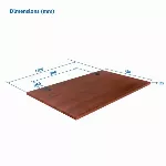 Stalviršis (LMDP) Up Up, tamsaus riešuto 1200x750x25mm