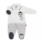 Stilingi šliaužtinukai su pilkos katytės aplikacija "Mielas"