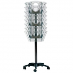 *Stovas reklaminei medžiagai Leitz, su ratukais