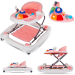 Sūpuojama vaikštynė kūdikiui „Grand Prix Racer”, rožinė