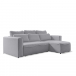 Šviesiai pilka kampinė sofa-lova (modulinė) Homely Tommy - Miuform