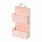 Šviesiai rožinės spalvos dviaukštis pakabinamas krepšys Compactor Bristol