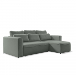Šviesiai žalia kampinė sofa-lova (modulinė) Homely Tommy - Miuform