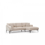 Šviesios smėlio spalvos kampinė sofa Artie Leo, dešinysis kampas