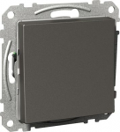 Switch / two way switch, anthracite, with screw, Exxact WDE003222 | 3606480201059