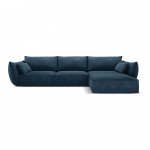 Tamsiai mėlyna kampinė sofa (dešinysis kampas) Vanda - Mazzini Sofas