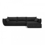 Tamsiai pilka kampinė sofa (dešinysis kampas) Vanda - Mazzini Sofas