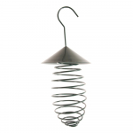 Tamsiai žalios spalvos metalinė maitinimo talpykla su stogeliu Esschert Design, ⌀ 10,8 cm