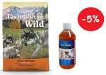 Taste of the Wild High Prairie Puppy 2 kg + LAB V Lašišų aliejus šunims ir katėms 250ml