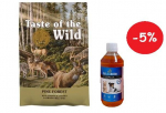TASTE OF THE WILD Pine Forest 2 kg + LAB V Lašišų aliejus šunims ir katėms 250ml